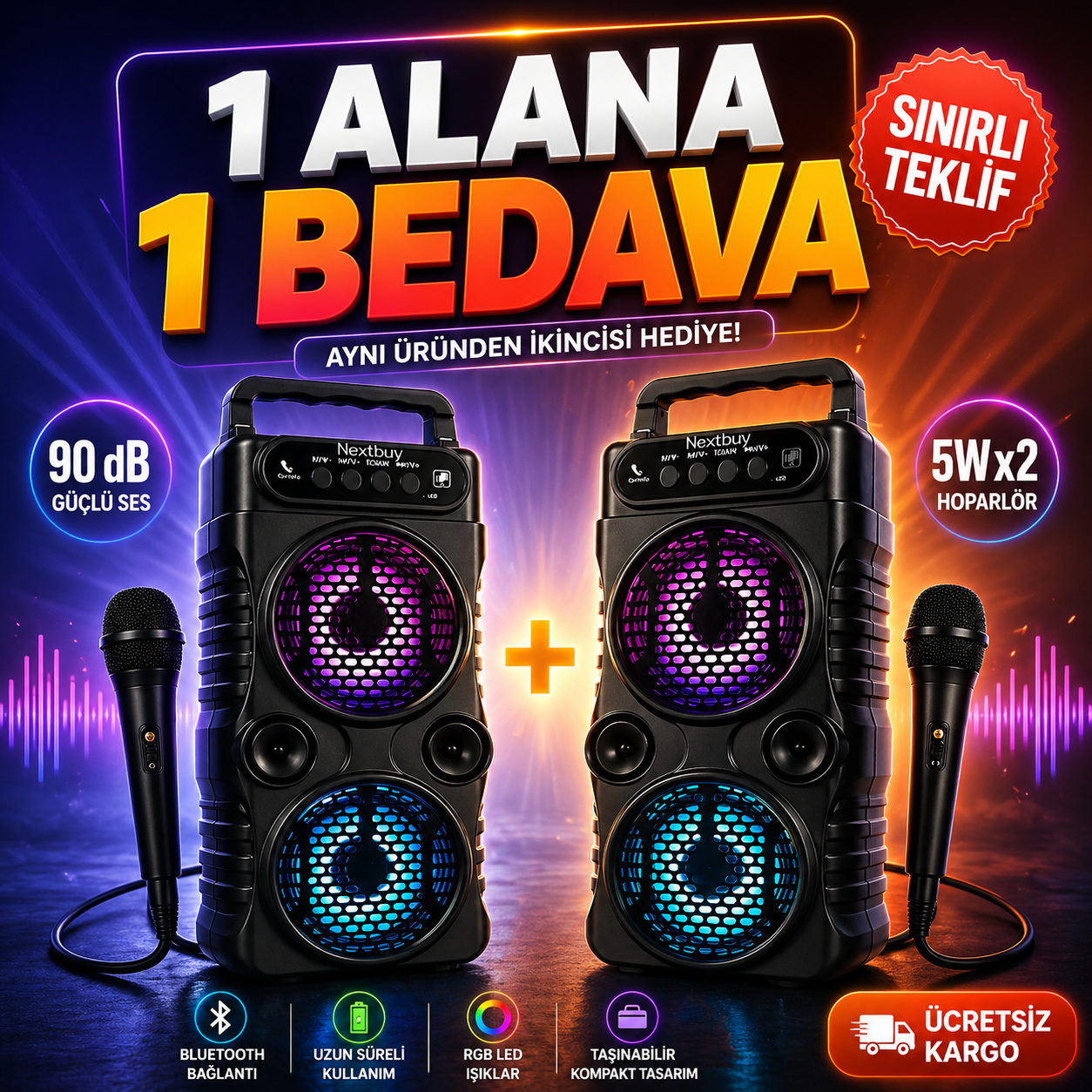Mini Sahne™ Karaoke Eğlence Seti
